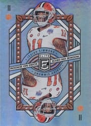 2020 Donruss Elite Rookie on Deck Isaiah Simmons #15 card