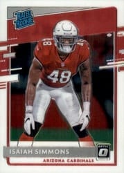 2020 Donruss Optic Base Set Isaiah Simmons #199 card