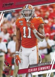 2020 Panini Prestige Base Set Isaiah Simmons #243 card