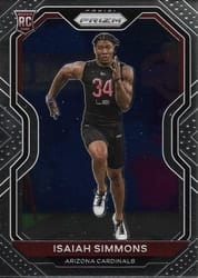2020 Panini Prizm Base Set Isaiah Simmons #323 card