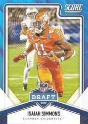 2020 Score NFL Draft Isaiah Simmons #NFL-19 card