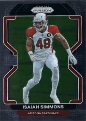 2021 Panini Prizm Base Set Isaiah Simmons #81 card