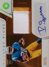 2022 Panini Gold Standard Nouveau Riche Patch Autograph Isaiah Spiller #NRP-ISP card