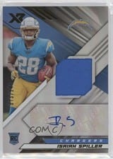 2022 Panini XR Rookie Swatch Autographs Isaiah Spiller #RSA-IS card