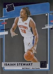 2020-21 Clearly Donruss Base Set Isaiah Stewart #62 card