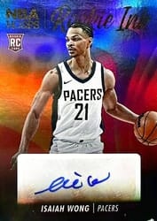 2023-24 Hoops Rookie Ink Isaiah Wong #RI-WOG card