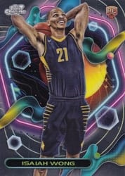 2023-24 Topps Chrome Cosmic Base Set Isaiah Wong #195 card