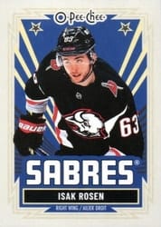 2025-26 O-Pee-Chee Base Retro Isak Rosen #176 card