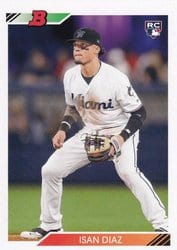 2020 Bowman Heritage Base Set Isan Diaz #5 card