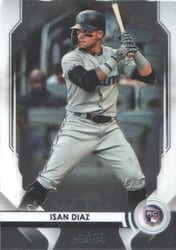 2020 Bowman Sterling Base Set Isan Diaz #BSR-67 card