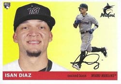 2020 Topps Archives Base Set Isan Diaz #72 card
