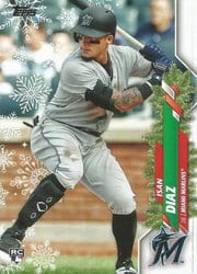 2020 Topps Holiday Base Set Isan Diaz #HW84 card
