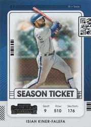 2021 Panini Contenders Base Set Isiah Kiner-Falefa #74 card
