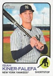 2022 Topps Heritage Base Set Isiah Kiner-Falefa #579 card