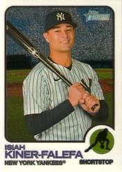 2022 Topps Heritage Chrome Isiah Kiner-Falefa #579 card