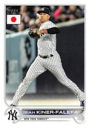 2022 Topps Japan Edition Base Set Isiah Kiner-Falefa #9 card