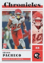 2022 Panini Chronicles Base Set Isiah Pacheco #36 card