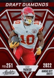 2023 Panini Absolute Draft Diamonds Isiah Pacheco #DD-15 card