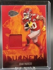2024 Panini Absolute Absolute Burners Isiah Pacheco #AB-IPO card