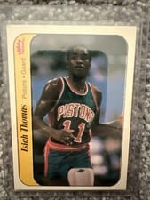 1986 Fleer Sticker Isiah Thomas #10 card