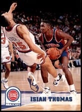 1993-94 Hoops Base Set Isiah Thomas #67 card