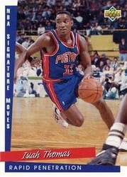 1993-94 Upper Deck Base Set Isiah Thomas #245 card