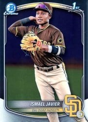 2025 Bowman Chrome Prospects Ismael Javier #BCP-52 card