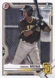 2021 Bowman Prospects Ismael Mena #BP-36 card