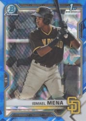2021 Bowman Sapphire Edition Base Set Ismael Mena #BCP-36 card