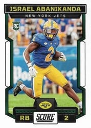 2023 Score Base Set Israel Abanikanda #326 card