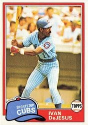 1981 Topps Base Set Ivan DeJesus #54 card