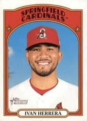 2021 Topps Heritage Minor League Base Set Ivan Herrera #48 card