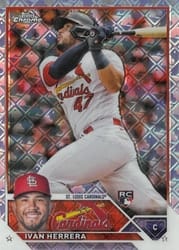 2023 Topps Chrome Logofractor Edition Base Set Ivan Herrera #177 card