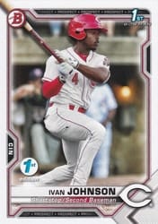 2021 Bowman 1st Edition Base Set Ivan Johnson #BCP-149 card