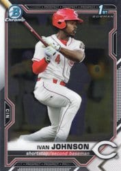 2021 Bowman Chrome Prospects Ivan Johnson #BCP-149 card