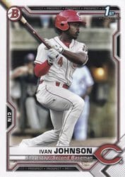 2021 Bowman Prospects Ivan Johnson #BCP-149 card