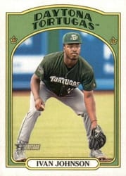 2021 Topps Heritage Minor League Base Set Ivan Johnson #127 card