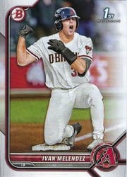 2022 Bowman Draft Base Set Ivan Melendez #BD-29 card