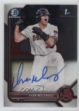 2022 Bowman Draft Chrome Autographs Ivan Melendez #CDA-IM card
