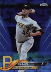 2018 Topps Chrome Sapphire Edition Base Set Ivan Nova #222 card