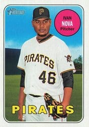 2018 Topps Heritage Base Set Ivan Nova #457 card