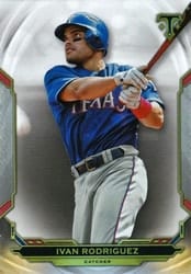 2019 Topps Triple Threads Base Set Ivan Rodriguez #94 card