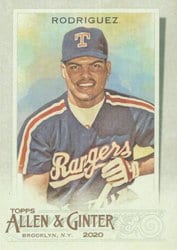 2020 Topps Allen & Ginter Base Set Ivan Rodriguez #52 card