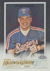 2020 Topps Allen & Ginter Chrome Base Set Ivan Rodriguez #52 card
