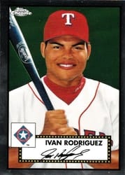 2021 Topps Chrome Platinum Anniversary Base Set Ivan Rodriguez #512 card