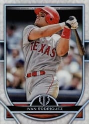 2021 Topps Tribute Base Set Ivan Rodriguez #33 card