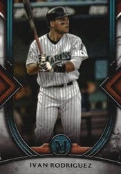 2022 Topps Museum Collection Base Set Ivan Rodriguez #80 card