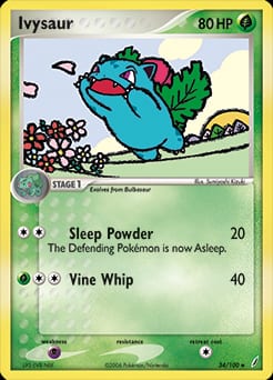 2006 Crystal Guardians Ivysaur #34 card