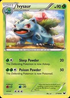 Dark Explorers Ivysaur #2 card