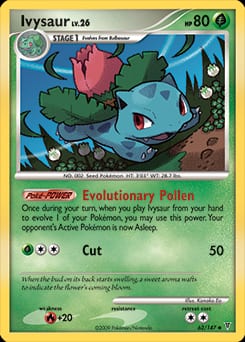 2009 Supreme Victors Ivysaur #62 card